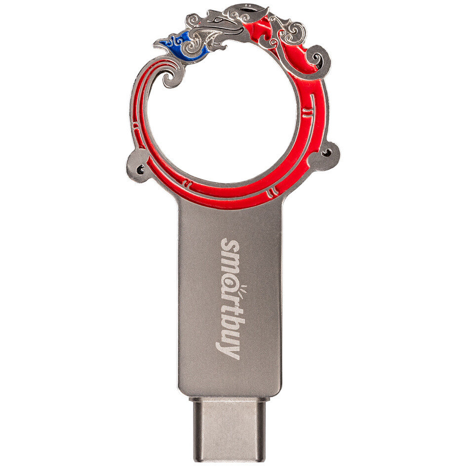 USB Flash накопитель SmartBuy Metal Snake (SB64 ГБ3MSN) 64 ГБ, красный детальное изображение - 4