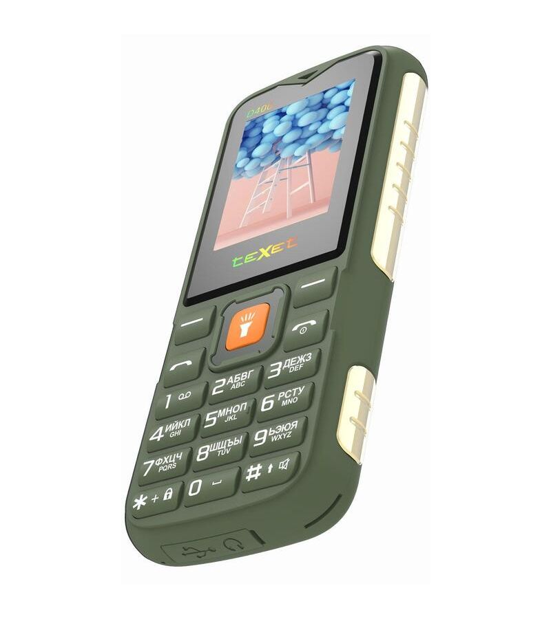 Мобильный телефон Texet TM-D400, 64 Мб, Зеленый, Dual micro-SIM детальное изображение - 7