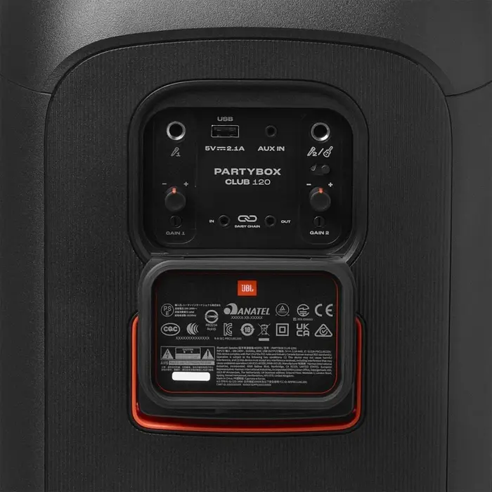Портативная аудиосистема JBL PartyBox Club 120, Черный №6