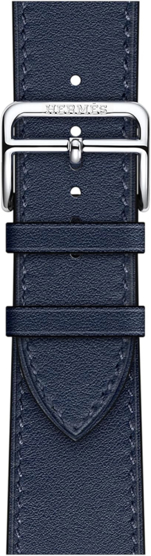 Смарт-часы Apple Watch Hermes Series 10 46 мм, Silver Titanium Case with Navy Single Tour, Серебристый/Синий детальное изображение - 3