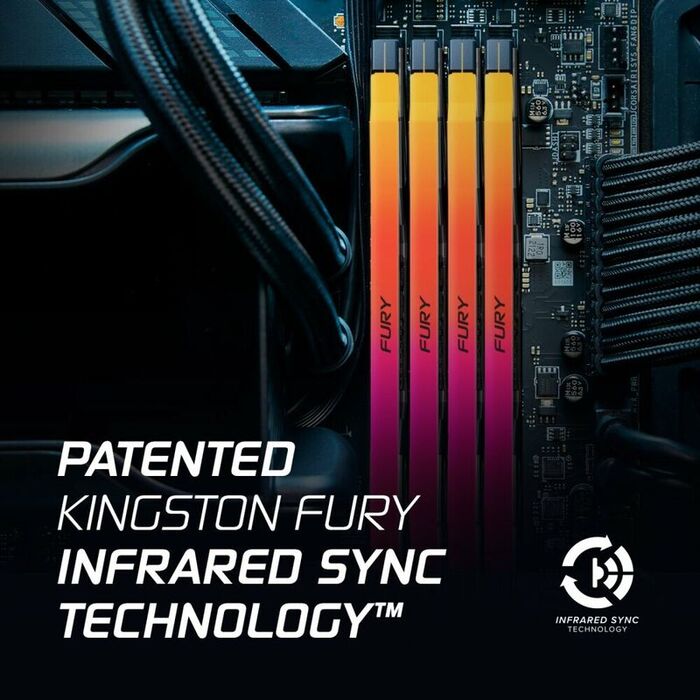 Оперативная память Kingston Fury Renegade RGB DDR5 6400MHz, KF564C32RSAK2-32, 2x16 Гб KIT, 32 Гб №6