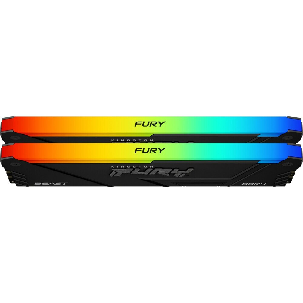 Оперативная память Kingston Fury Beast RGB DDR4 3733MHz, KF437C19BB2AK2/16, 2x8 Гб KIT, 16 Гб детальное изображение - 3