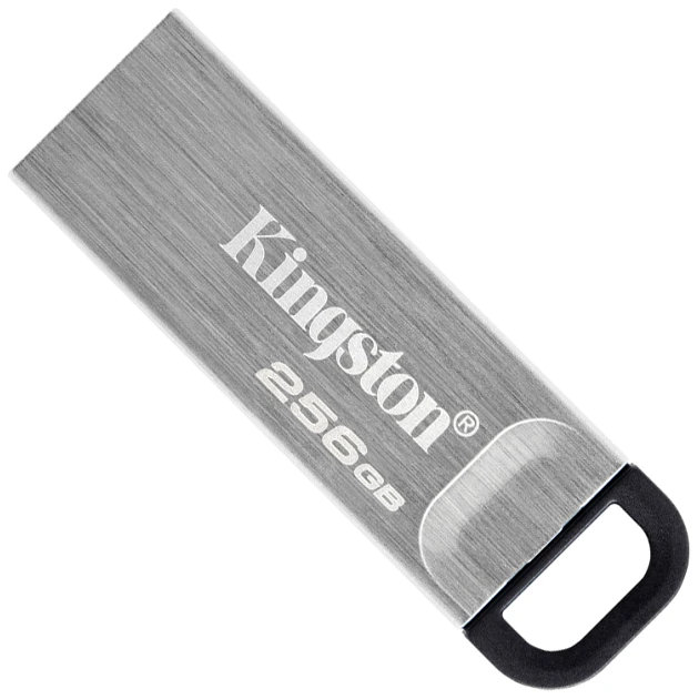 USB Flash накопитель Kingston DataTraveler Kyson (DTKN/256 ГБ) 256 ГБ, серебряный детальное изображение - 2