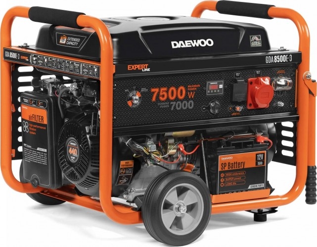 Генератор бензиновый DAEWOO GDA 8500E-3, 7 кВт, Оранжевый детальное изображение - 1