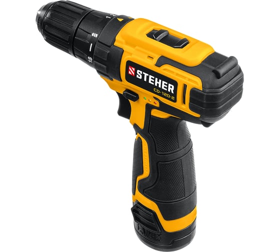 Дрель-шуруповерт STEHER CD-120-2, 30 Нм, 12 В детальное изображение - 3
