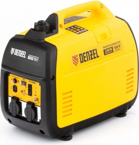Генератор бензиновый Denzel GT-2200iS 94702, 1.8 кВт, Желтый детальное изображение - 1