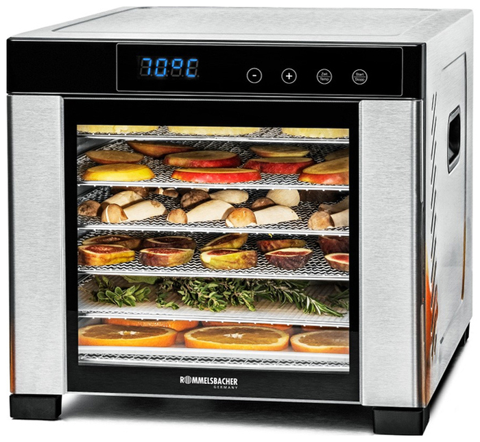 Сушилка для фруктов Rommelsbacher DA 900, 600 Вт, Серебристый №1