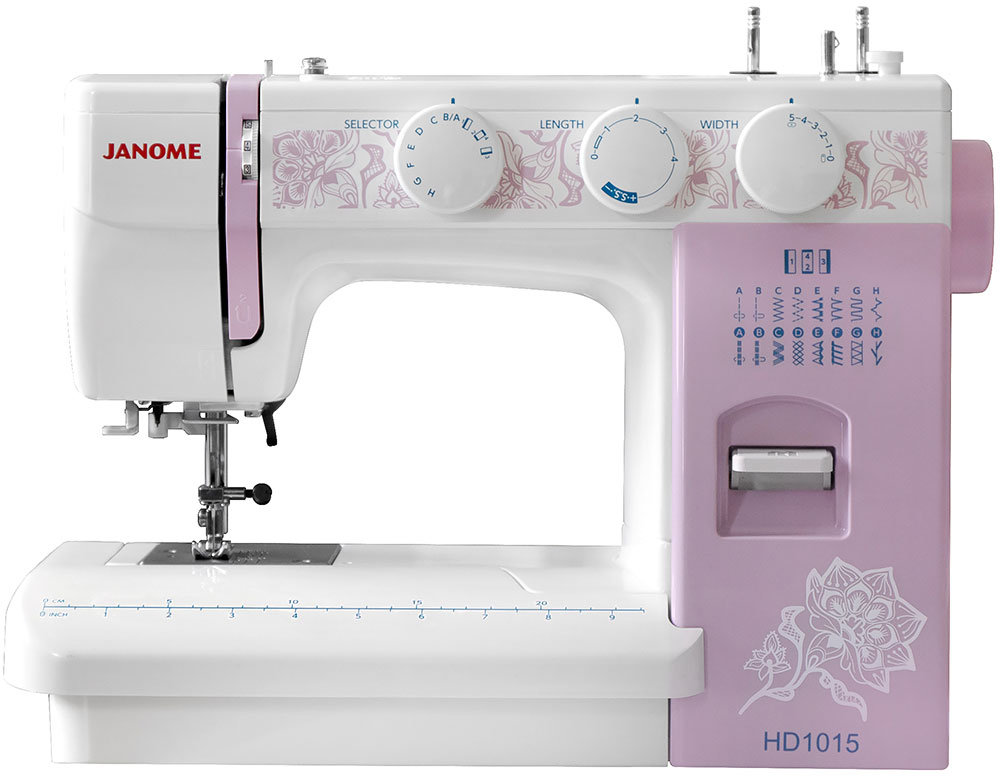 Швейная машина Janome HomeDecor 1015, Розовый детальное изображение - 1