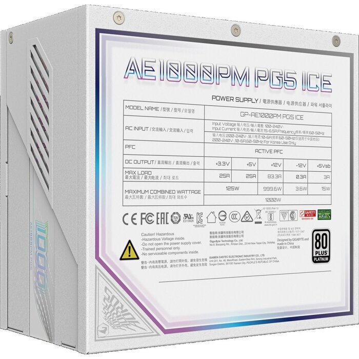 Блок питания Gigabyte GP-AE1000PM PG5 ICE, 1000 Вт №6