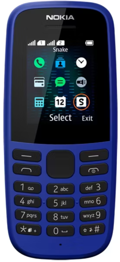 Мобильный телефон Nokia 105 (2019) TA-1174, 8 Мб, Черный, Dual mini-SIM детальное изображение - 2