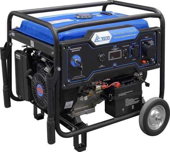 Генератор бензиновый ТСС SGG 6000EHNA Duplex 160012, 6 кВт, Синий детальное изображение - 3