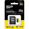 Карта памяти Silicon Power Inspire MicroSD + SD адаптер (SP256GBSTXLA2V1NSP), 256 Гб вариант - 3