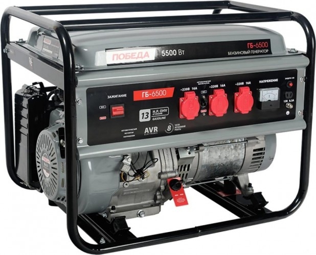 Генератор бензиновый Победа ГБ 6500 475101765, 5 кВт, Черный детальное изображение - 1