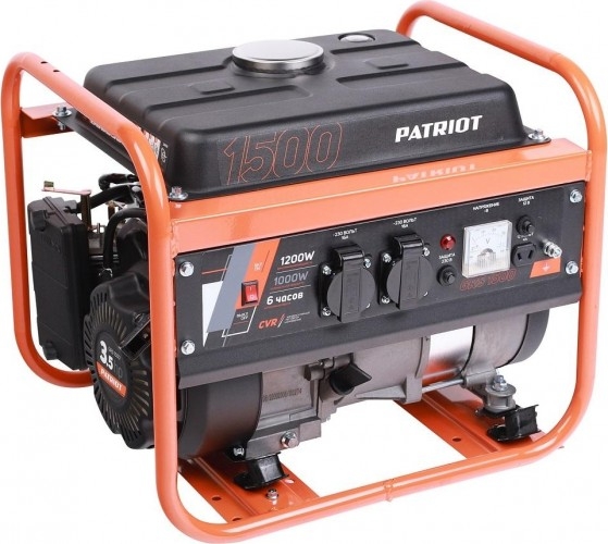 Генератор бензиновый PATRIOT GRS 1500 476102225, 1 кВт, Оранжевый детальное изображение - 2