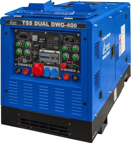 Сварочный генератор ТСС DUAL DWG-400 044768, 20 кВт, Синий детальное изображение - 2