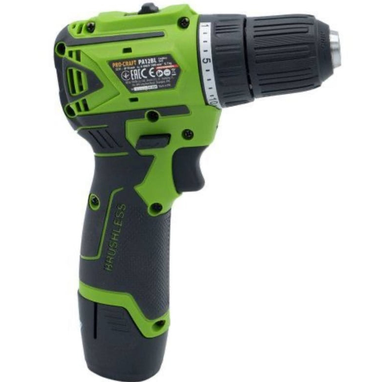 Аккумуляторная дрель-шуруповерт PROCRAFT PA12BL, 12 В, 30 Нм, 2 А·ч  детальное изображение - 2