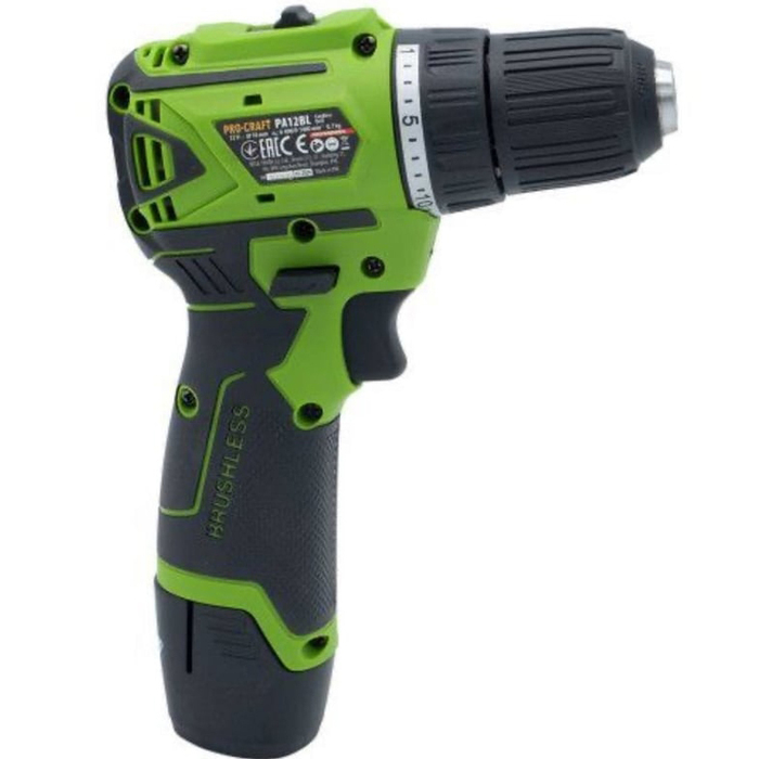 Аккумуляторная дрель-шуруповерт PROCRAFT PA12BL, 12 В, 30 Нм, 2 А·ч  №2