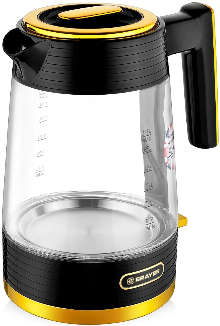 Электрический чайник Brayer BR1016 1.7 л, Черный детальное изображение - 1