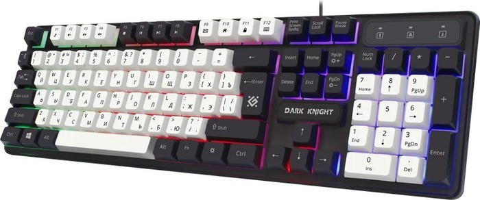Клавиатура Defender Dark Knight GK-077, 45078, Белый №2