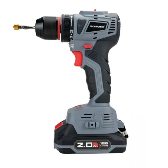 Аккумуляторная дрель-шуруповерт Profipower MKBL-18B T0056, 12 В, 36 Нм, 2 А·ч  детальное изображение - 2