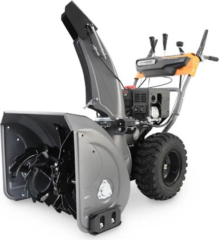 Снегоуборщик бензиновый VILLARTEC WB7066E, 7 л.с., 5100 Вт, Серый/Оранжевый детальное изображение - 1