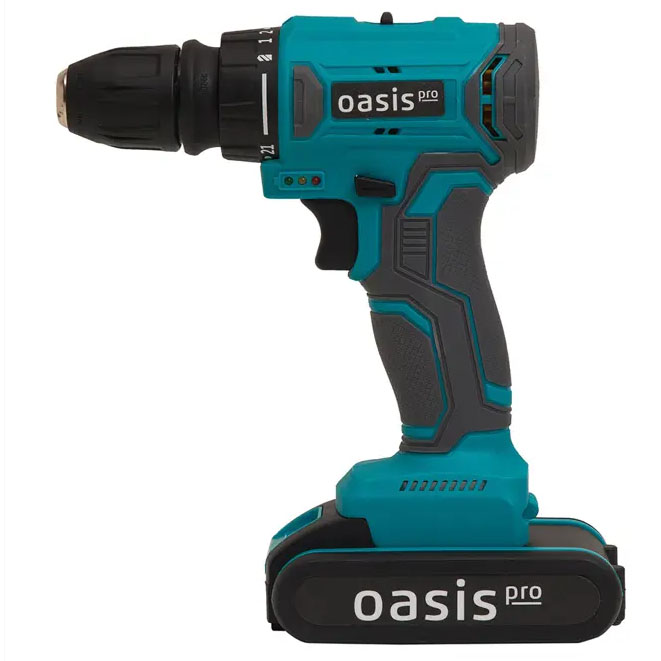 Аккумуляторная дрель-шуруповерт OASIS ASD-20V Pro, 21 В, 55 Нм, 2 А·ч  детальное изображение - 2