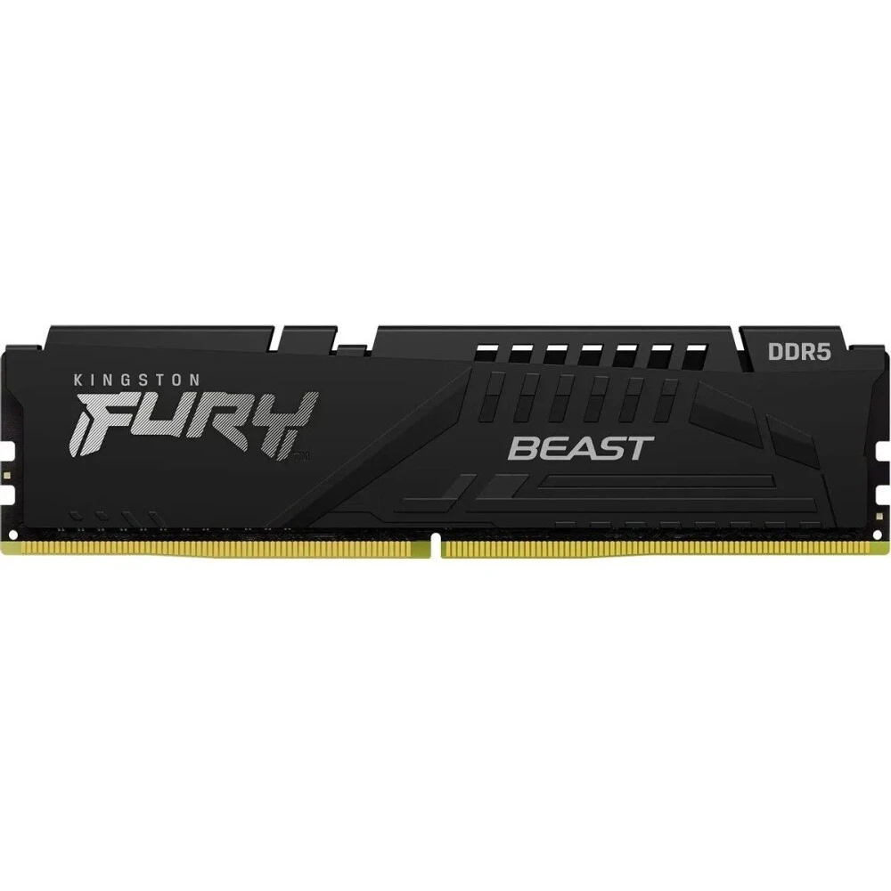 Оперативная память Kingston Fury Beast Black DDR5 6000MHz, KF560C30BBE-32, 32 Гб детальное изображение - 1