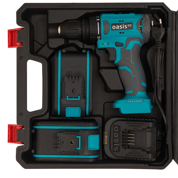 Аккумуляторная дрель-шуруповерт OASIS ASD-20V Pro, 21 В, 55 Нм, 2 А·ч  детальное изображение - 5