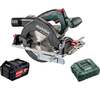 Аккумуляторная дисковая пила Metabo KS 18 LTX 57 + 1 Li-Powerх 4 Ач + ЗУ ASC30-36 T03480, 165 мм, 4600 об/мин вариант - 1