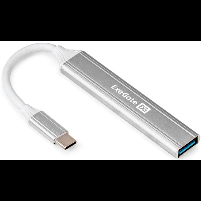 USB-концентратор ExeGate DUB-3213C, Серебряный №1