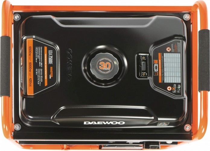 Генератор бензиновый DAEWOO GDA 7500E, 6 кВт, Оранжевый детальное изображение - 7