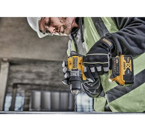 Аккумуляторная дрель-шуруповерт DeWALT DCD800P2T-QW, 18 В, 90 Нм, 5 А·ч детальное изображение - 4