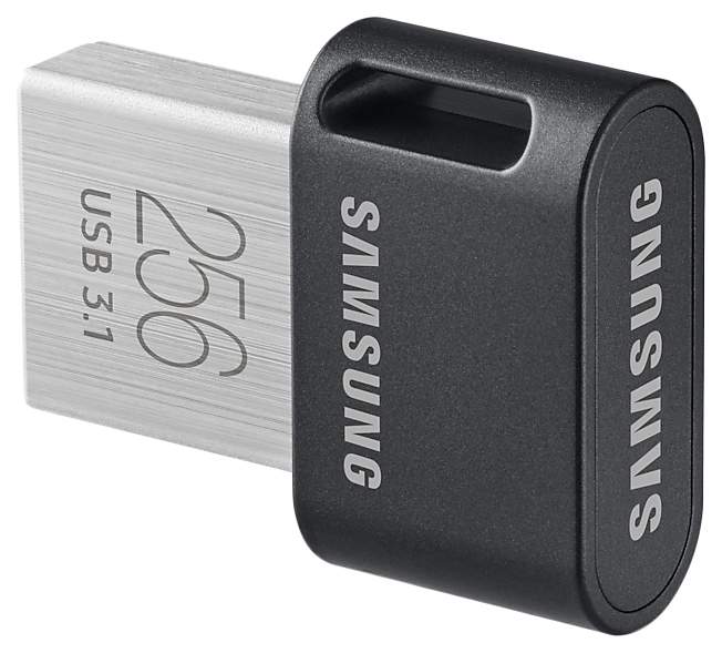 Флешка Samsung FIT Plus USB 3.1 256 ГБ Grey MUF-256AB, Черный детальное изображение - 3