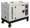 Генератор дизельный с воздушным охлаждением HYUNDAI DHY 10000SE-T, в кожухе, 8 кВт, Белый вариант - 3