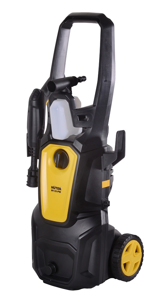 Мойка высокого давления HUTER M135-PW, 1.65 кВт, 135 бар, Черный/Желтый детальное изображение - 3