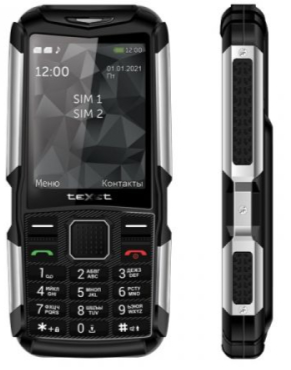 Мобильный телефон Texet TM-D314, 32 Мб, Черный, Dual mini-SIM детальное изображение - 3