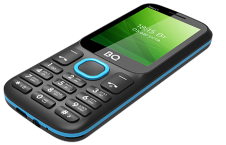 Мобильный телефон BQ 2440 Step L+, 32 Мб, Черный/Голубой, Dual mini-SIM детальное изображение - 3