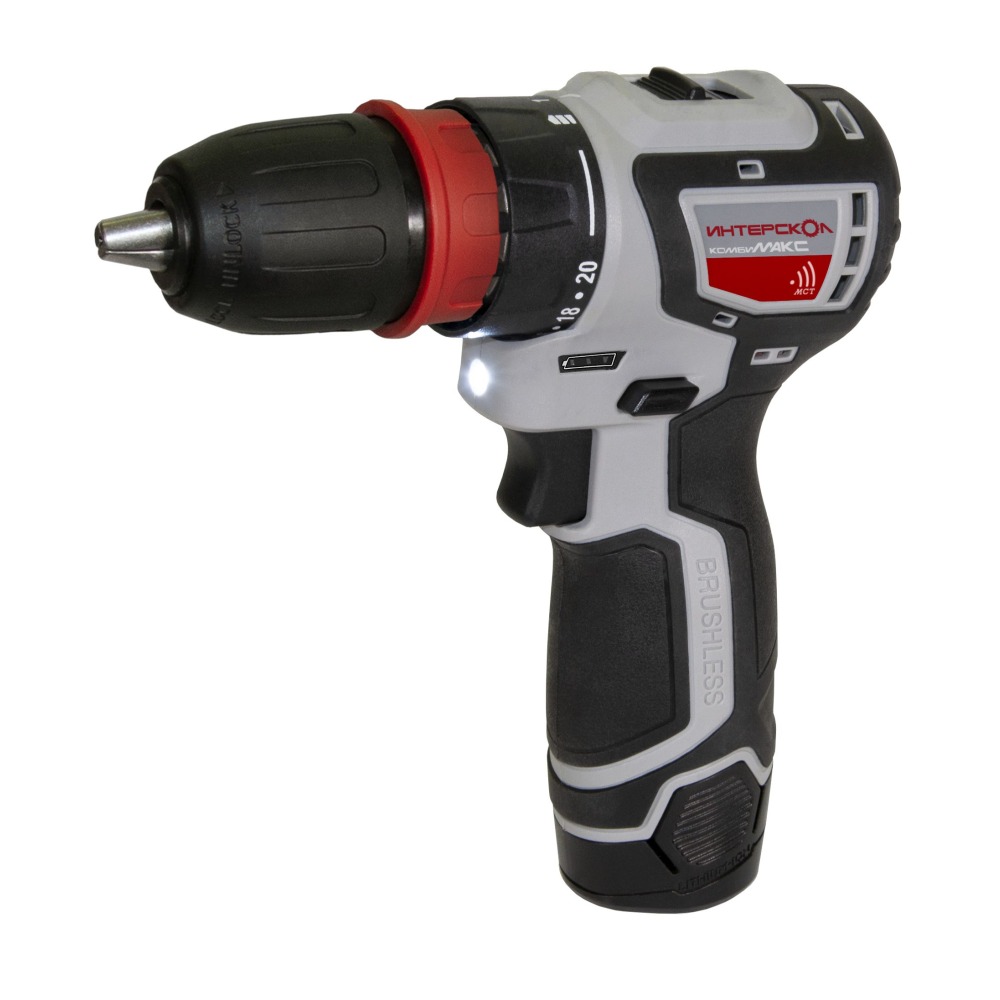 Аккумуляторная дрель-шуруповерт Интерскол ДА-10/12В 36 КомбиМАКС 687.2.2.77, 36 Нм, 12 В детальное изображение - 2