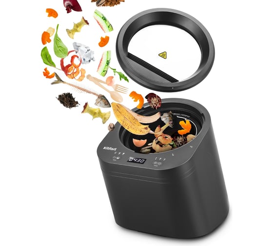 Кухонный компостер KITFORT КТ-6394, Серый детальное изображение - 1