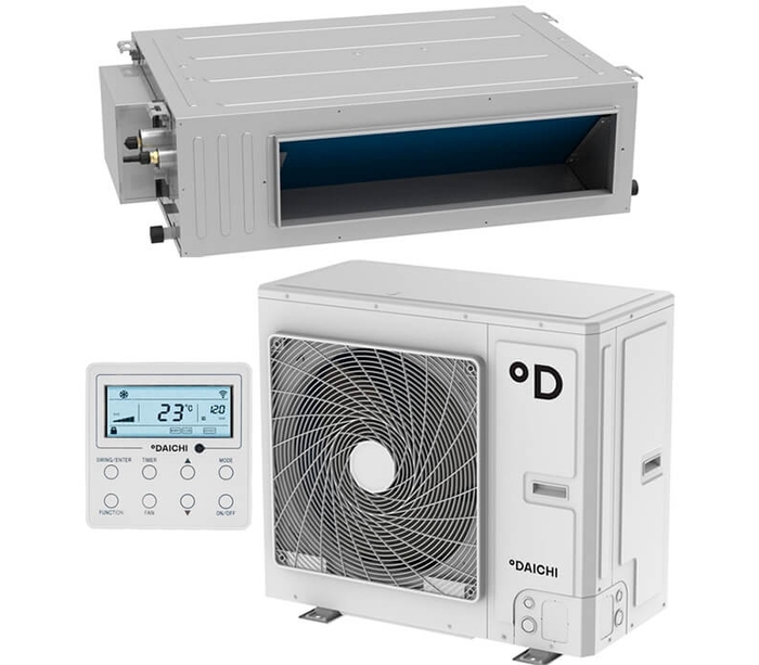 Кассетная сплит-система Daichi DA35ALMS1R/DF35ALS1R 35 м², Белый №1