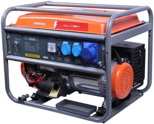 Генератор бензиновый Кратон GG-7500-EL 3 08 01 055, 7 кВт, Оранжевый детальное изображение - 9