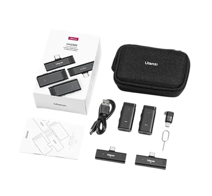 Радиосистема Ulanzi HM2301 Dual Channel, Черный №6