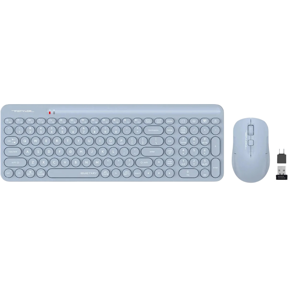 Клавиатура + мышь A4Tech Fstyler FG3300 Air2, Синий детальное изображение - 5