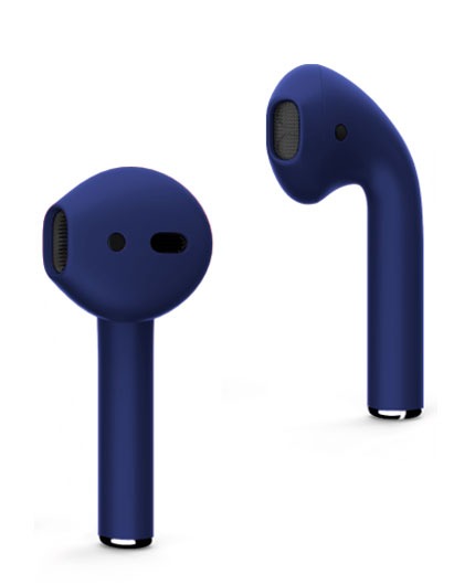 Беспроводные наушники Apple AirPods 2 (без беспроводной зарядки чехла), Темно-синий матовый детальное изображение - 2