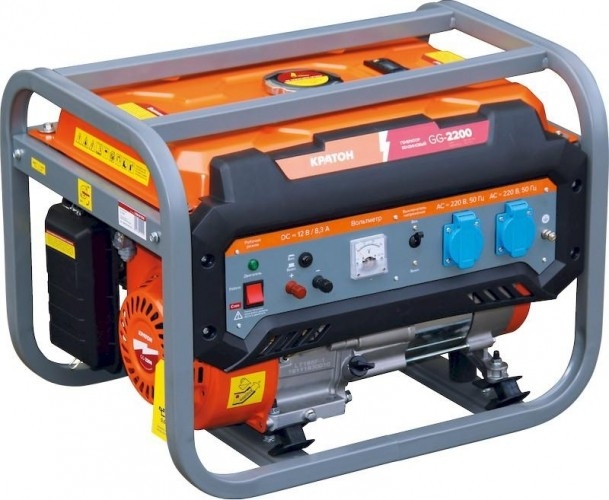 Генератор бензиновый Кратон GG-2200 3 08 01 024, 2 кВт, Оранжевый детальное изображение - 1