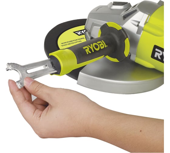 Углошлифовальная машина Ryobi EAG2000RS 5133000550, 230 мм, 6000 об/мин, 2000 Вт детальное изображение - 5