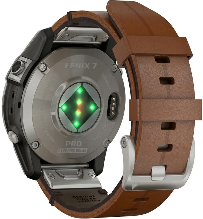 Смарт-часы Garmin Fenix 7 Sapphire Solar, 47 мм, Коричневый №4