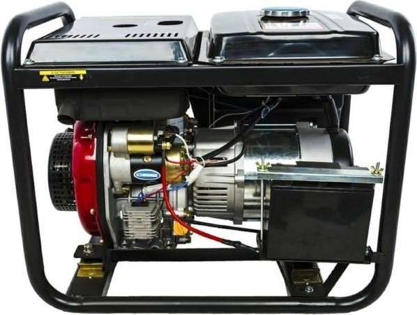 Генератор дизельный с воздушным охлаждением DDE DDG3300E, открытый, 3 кВт, Черный детальное изображение - 2