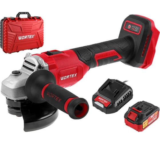 Аккумуляторная угловая шлифмашина WORTEX CAG 1812-1 E, 125 мм, 8000 об/мин детальное изображение - 1