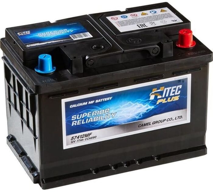 Аккумулятор HITEC 57412MF, Обратная Поляроность, 66950, 77 А·ч №1